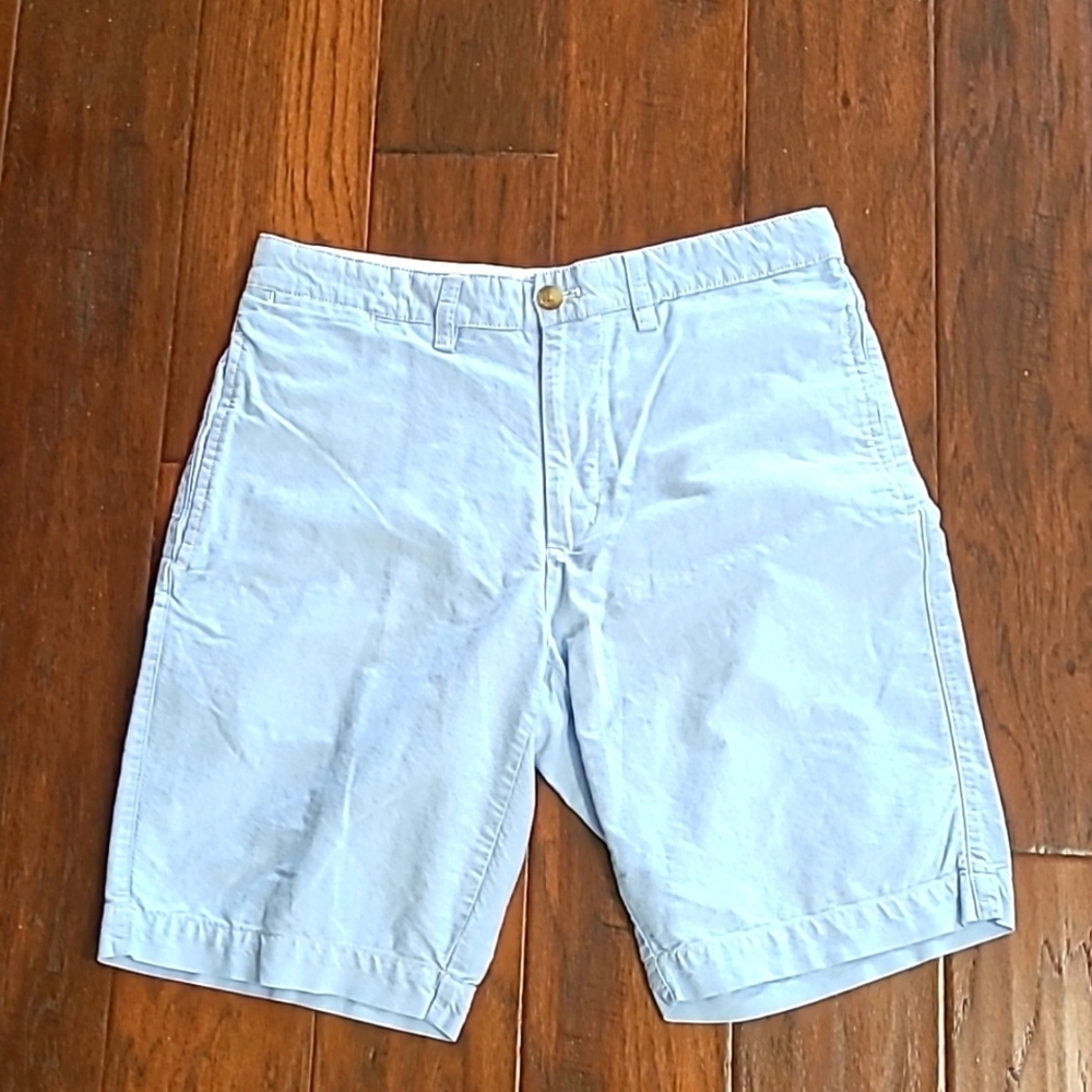 Chaps men's powder blue flat front shorts size 30